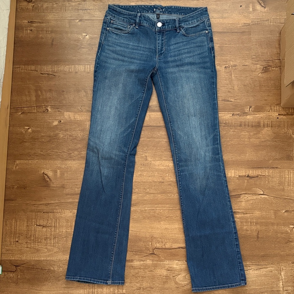 White House Black Market Blue Boot Cut Jeans